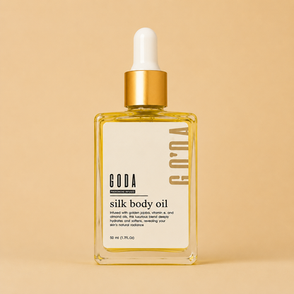 Aceite corporal de seda goda: Suavidad y luminosidad en cada gota