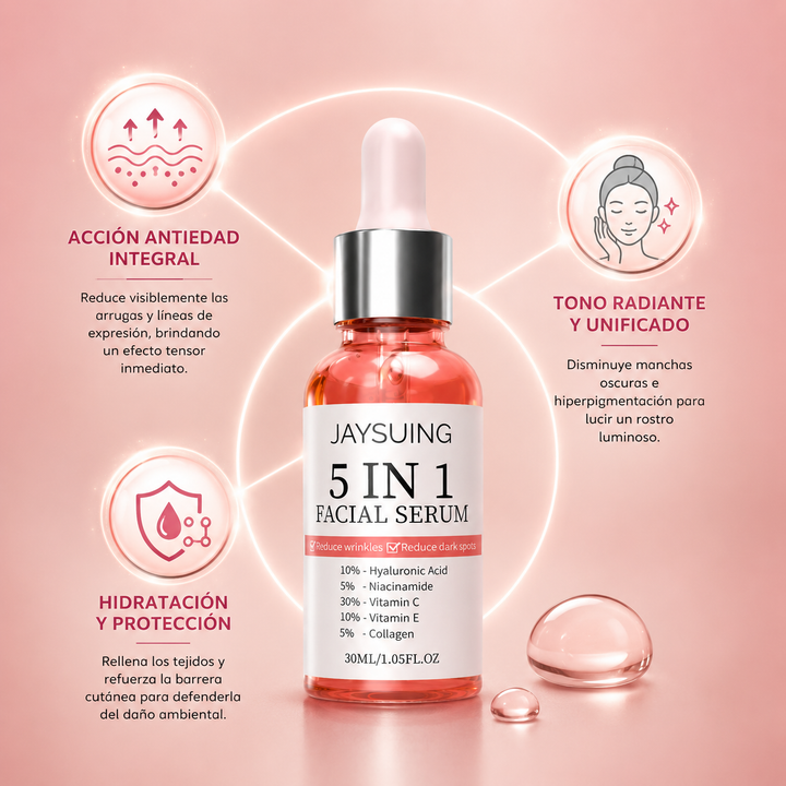 5 In 1 Serum Facial: Tu piel, tu mejor versión.