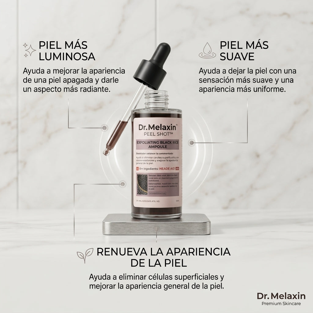 Dr Melaxin Arroz Negro: Piel más limpia, suave y renovada.