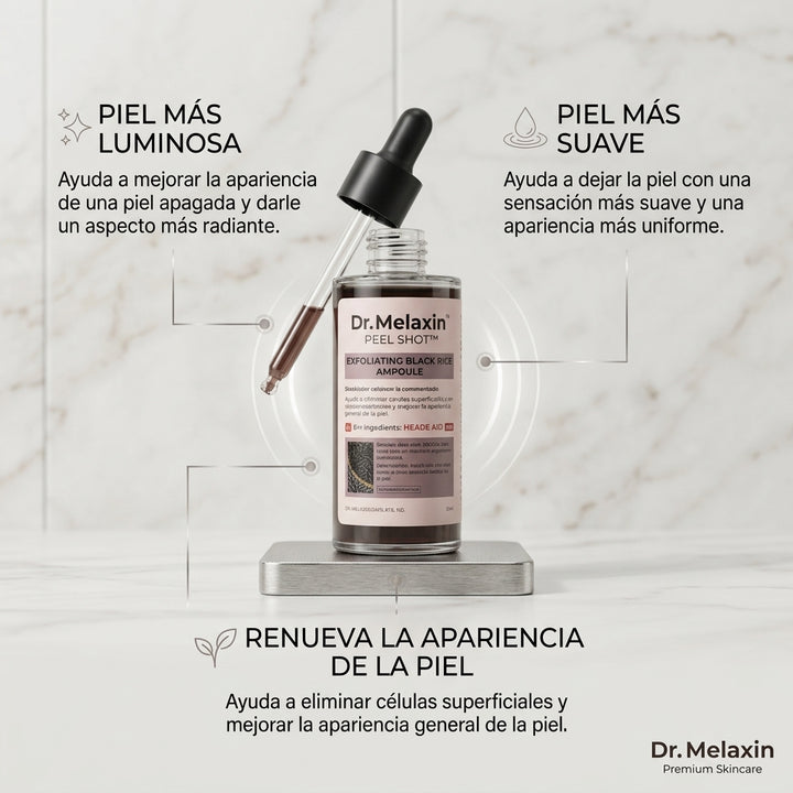 Dr Melaxin Arroz Negro: Piel más limpia, suave y renovada.
